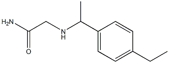 2-{[1-(4-ethylphenyl)ethyl]amino}acetamide Struktur