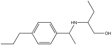 2-{[1-(4-propylphenyl)ethyl]amino}butan-1-ol Struktur