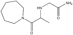 2-{[1-(azepan-1-yl)-1-oxopropan-2-yl]amino}acetamide Struktur