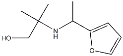 2-{[1-(furan-2-yl)ethyl]amino}-2-methylpropan-1-ol Struktur