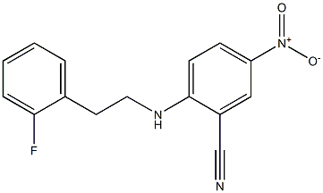 2-{[2-(2-fluorophenyl)ethyl]amino}-5-nitrobenzonitrile Struktur