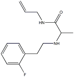 2-{[2-(2-fluorophenyl)ethyl]amino}-N-(prop-2-en-1-yl)propanamide Struktur