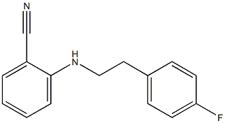 2-{[2-(4-fluorophenyl)ethyl]amino}benzonitrile Struktur