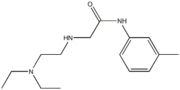 2-{[2-(diethylamino)ethyl]amino}-N-(3-methylphenyl)acetamide Struktur