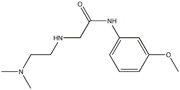 2-{[2-(dimethylamino)ethyl]amino}-N-(3-methoxyphenyl)acetamide Struktur