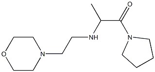 2-{[2-(morpholin-4-yl)ethyl]amino}-1-(pyrrolidin-1-yl)propan-1-one Struktur