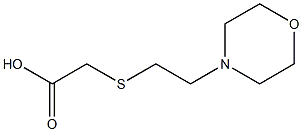 2-{[2-(morpholin-4-yl)ethyl]sulfanyl}acetic acid Struktur