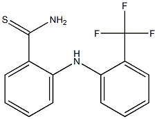 2-{[2-(trifluoromethyl)phenyl]amino}benzene-1-carbothioamide Struktur