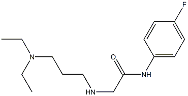 2-{[3-(diethylamino)propyl]amino}-N-(4-fluorophenyl)acetamide Struktur