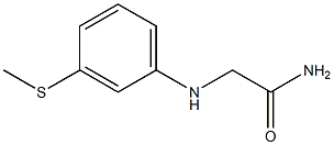 2-{[3-(methylsulfanyl)phenyl]amino}acetamide Struktur