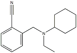 2-{[cyclohexyl(ethyl)amino]methyl}benzonitrile Struktur