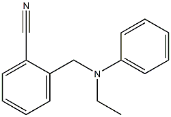 2-{[ethyl(phenyl)amino]methyl}benzonitrile Struktur