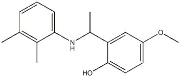 2-{1-[(2,3-dimethylphenyl)amino]ethyl}-4-methoxyphenol Struktur