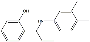 2-{1-[(3,4-dimethylphenyl)amino]propyl}phenol Struktur