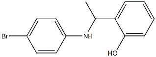 2-{1-[(4-bromophenyl)amino]ethyl}phenol Struktur