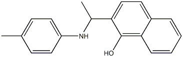 2-{1-[(4-methylphenyl)amino]ethyl}naphthalen-1-ol Struktur