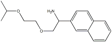 2-{1-amino-2-[2-(propan-2-yloxy)ethoxy]ethyl}naphthalene Struktur