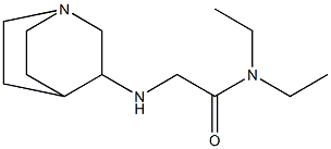 2-{1-azabicyclo[2.2.2]octan-3-ylamino}-N,N-diethylacetamide Struktur