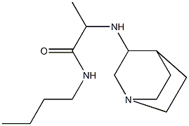 2-{1-azabicyclo[2.2.2]octan-3-ylamino}-N-butylpropanamide Struktur