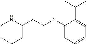 2-{2-[2-(propan-2-yl)phenoxy]ethyl}piperidine Struktur