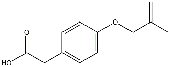 2-{4-[(2-methylprop-2-en-1-yl)oxy]phenyl}acetic acid Struktur