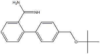 2-{4-[(tert-butoxy)methyl]phenyl}benzene-1-carboximidamide Struktur