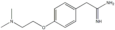 2-{4-[2-(dimethylamino)ethoxy]phenyl}ethanimidamide Struktur