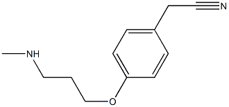 2-{4-[3-(methylamino)propoxy]phenyl}acetonitrile Struktur