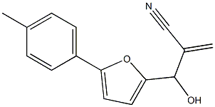 2-{hydroxy[5-(4-methylphenyl)furan-2-yl]methyl}prop-2-enenitrile Struktur