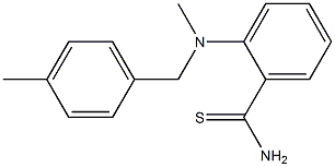 2-{methyl[(4-methylphenyl)methyl]amino}benzene-1-carbothioamide Struktur