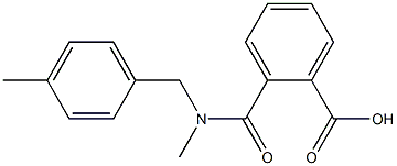 2-{methyl[(4-methylphenyl)methyl]carbamoyl}benzoic acid Struktur