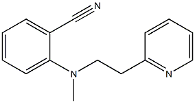 2-{methyl[2-(pyridin-2-yl)ethyl]amino}benzonitrile Struktur