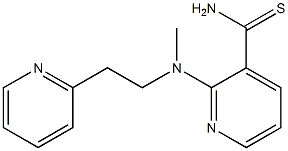 2-{methyl[2-(pyridin-2-yl)ethyl]amino}pyridine-3-carbothioamide Struktur