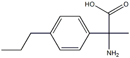 2-amino-2-(4-propylphenyl)propanoic acid Struktur