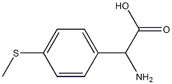 2-amino-2-[4-(methylsulfanyl)phenyl]acetic acid Struktur