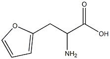 2-amino-3-(2-furyl)propanoic acid Struktur