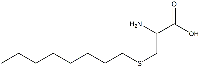 2-amino-3-(octylsulfanyl)propanoic acid Struktur