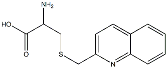 2-amino-3-[(quinolin-2-ylmethyl)sulfanyl]propanoic acid Struktur