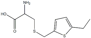 2-amino-3-{[(5-ethylthien-2-yl)methyl]thio}propanoic acid Struktur