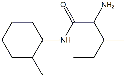 2-amino-3-methyl-N-(2-methylcyclohexyl)pentanamide Struktur