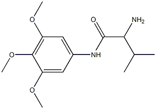 2-amino-3-methyl-N-(3,4,5-trimethoxyphenyl)butanamide Struktur