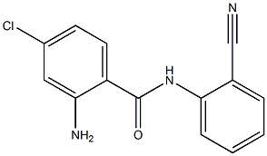 2-amino-4-chloro-N-(2-cyanophenyl)benzamide Struktur