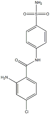 2-amino-4-chloro-N-(4-sulfamoylphenyl)benzamide Struktur