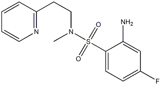 2-amino-4-fluoro-N-methyl-N-[2-(pyridin-2-yl)ethyl]benzene-1-sulfonamide Struktur