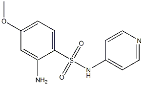 2-amino-4-methoxy-N-(pyridin-4-yl)benzene-1-sulfonamide Struktur