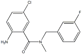 2-amino-5-chloro-N-[(3-fluorophenyl)methyl]-N-methylbenzamide Struktur