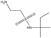 2-amino-N-(1,1-dimethylpropyl)ethanesulfonamide Struktur