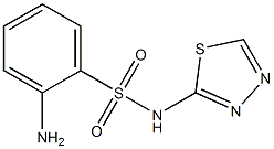 2-amino-N-(1,3,4-thiadiazol-2-yl)benzene-1-sulfonamide Struktur