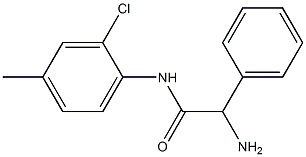 2-amino-N-(2-chloro-4-methylphenyl)-2-phenylacetamide Struktur