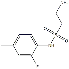 2-amino-N-(2-fluoro-4-methylphenyl)ethane-1-sulfonamide Struktur